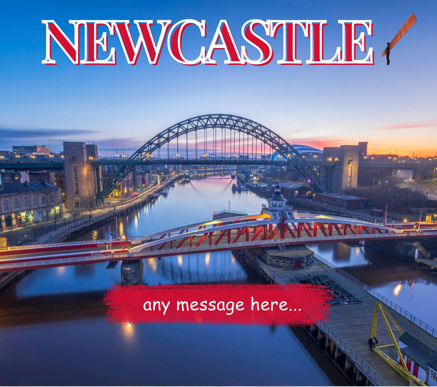 Newcastle Personalised Candle MKTrends Co