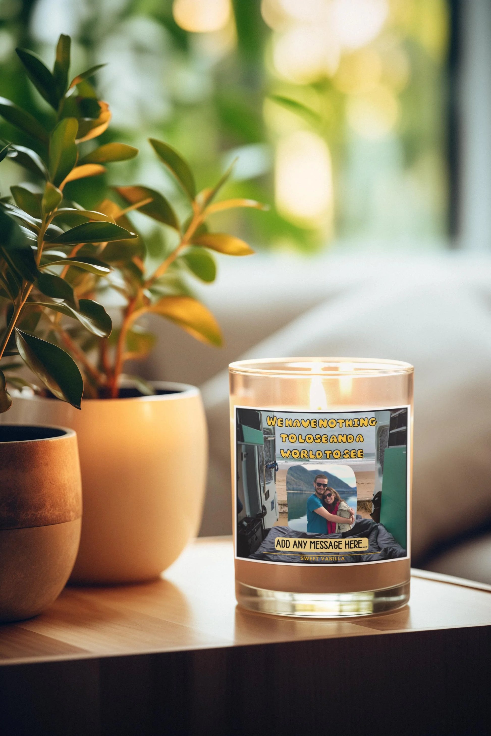 Nothing to lose Vanlife Personalised Candle | Motorhome Decor MKTrends Co