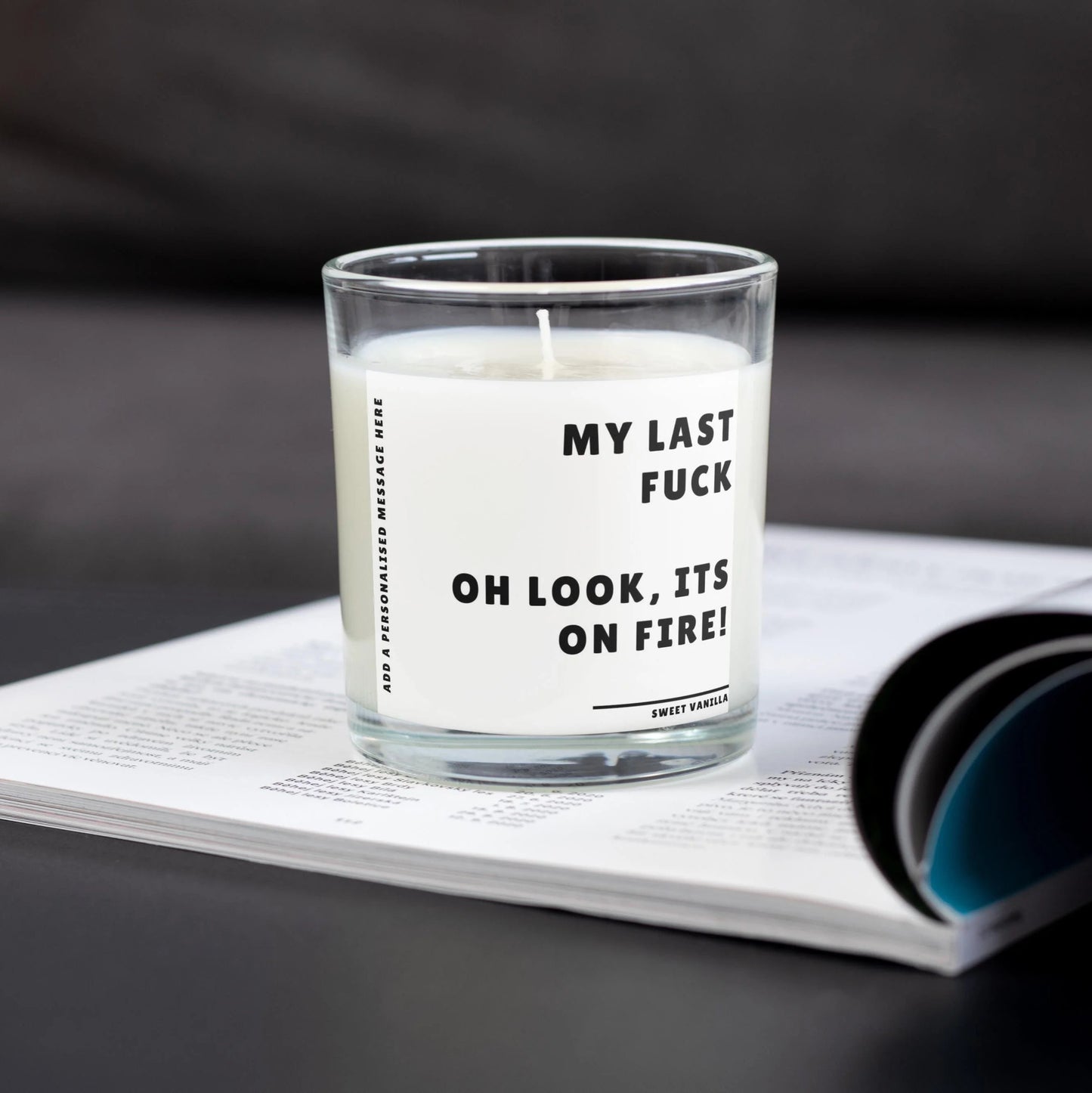 Novelty Last Fuck Personalised Candle | Funny Candle | Novelty Gift MKTrends Co