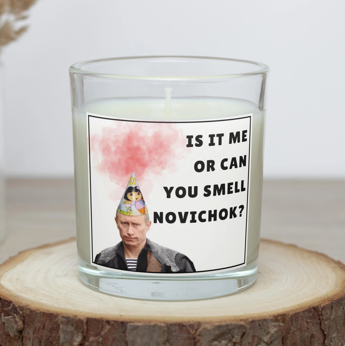 Novichok Russia Personalised Candle | Funny Novelty Putin Candle Gift MKTrends Co