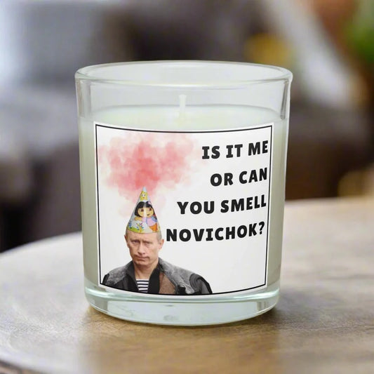 Novichok Russia Personalised Candle | Funny Novelty Putin Candle Gift MKTrends Co