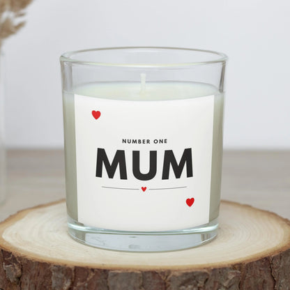 Number 1 Mum Personalised Candle | Number One Mum Gift MKTrends Co