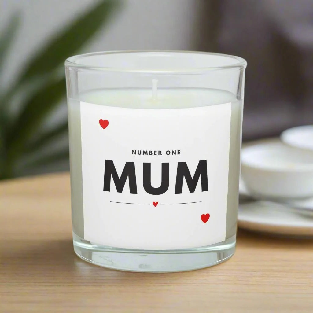 Number 1 Mum Personalised Candle | Number One Mum Gift MKTrends Co