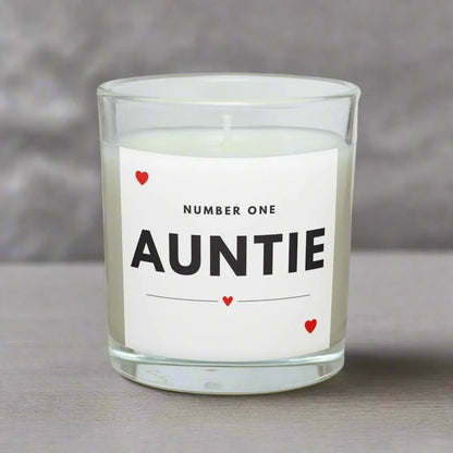 Number One Auntie Personalised Candle Gift | No.1 Auntie Gift MKTrends Co