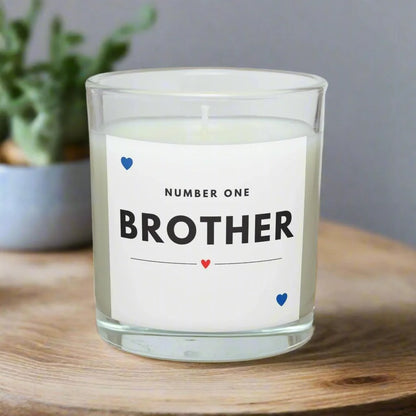 Number One Brother Personalised Candle | Number 1 Brother Gift MKTrends Co