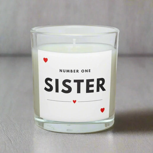 Number One Sister Personalised Candle | Best Sister Gift MKTrends Co