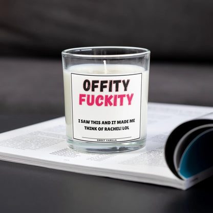 Offity Fuckity Funny Personalised Candle | Novelty Gift MKTrends Co