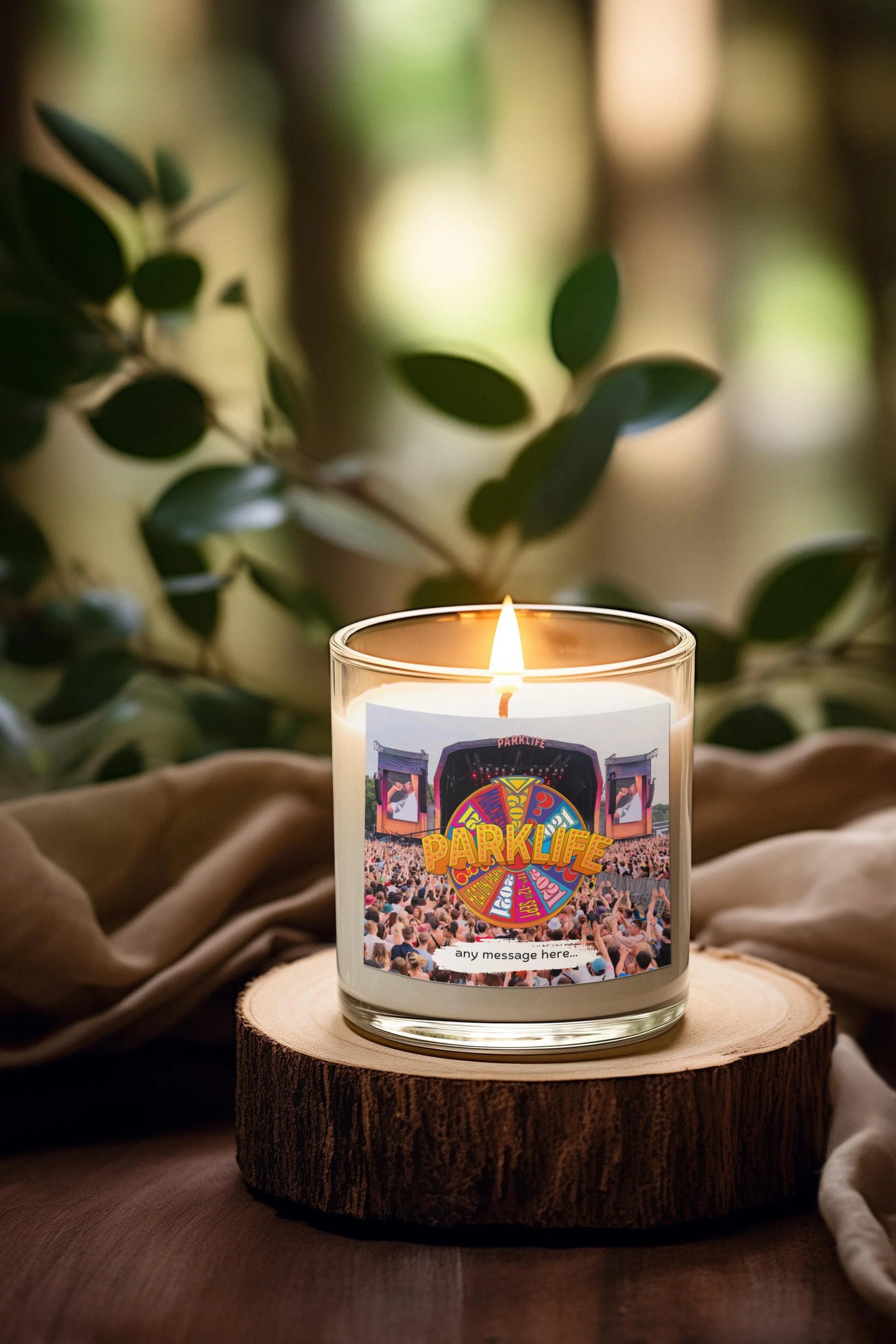 Parklife Festival Personalised Candle MKTrends Co