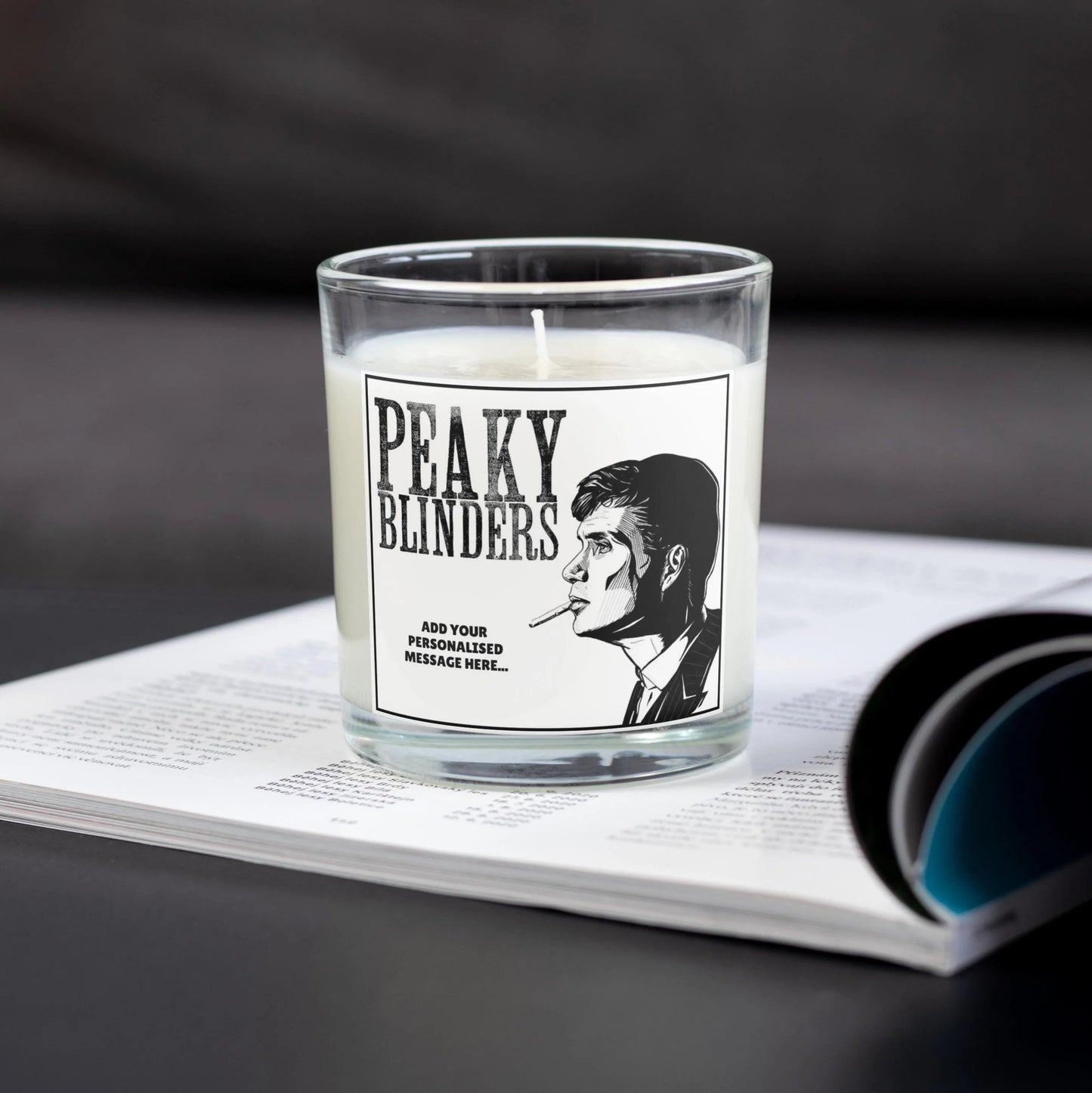 Peaky Blinders Thomas Shelby Icon Personalised Candle MKTrends Co