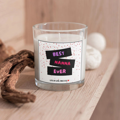 Personalised Best Nanna Ever Candle MKTrends Co