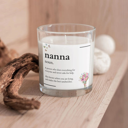 Personalised Nanna Noun Candle MKTrends Co