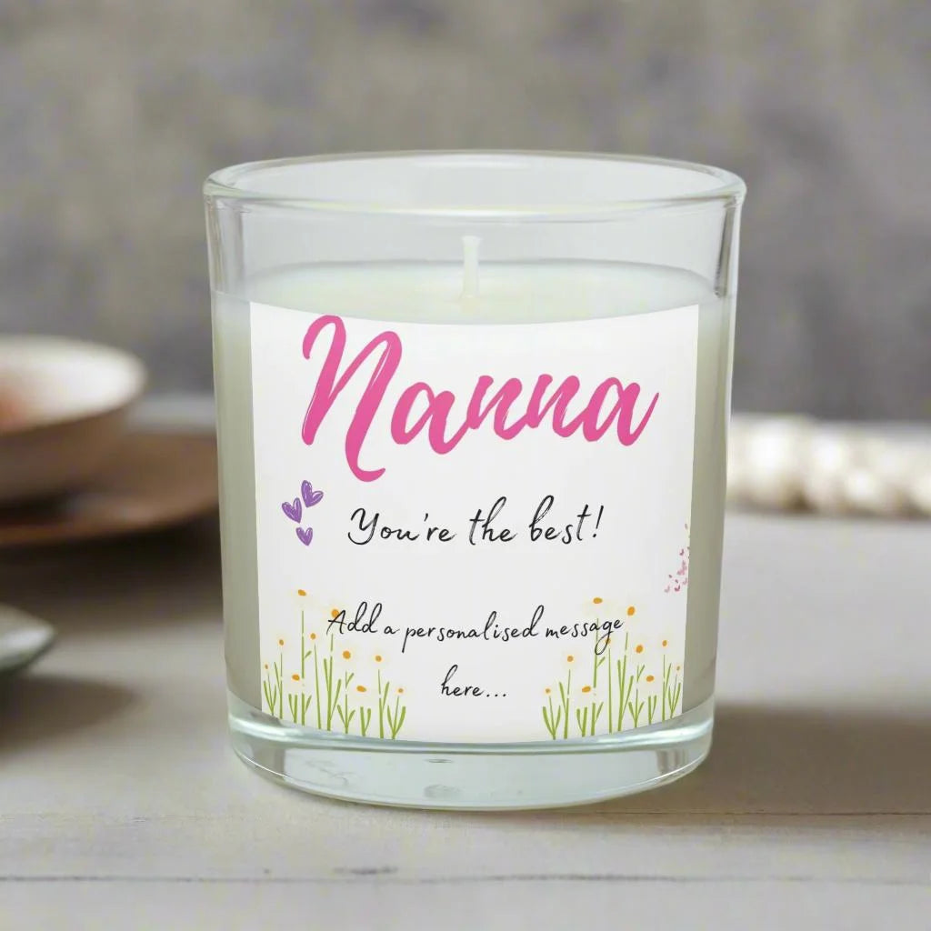 Personalised Nanna You're The Best Candle MKTrends Co