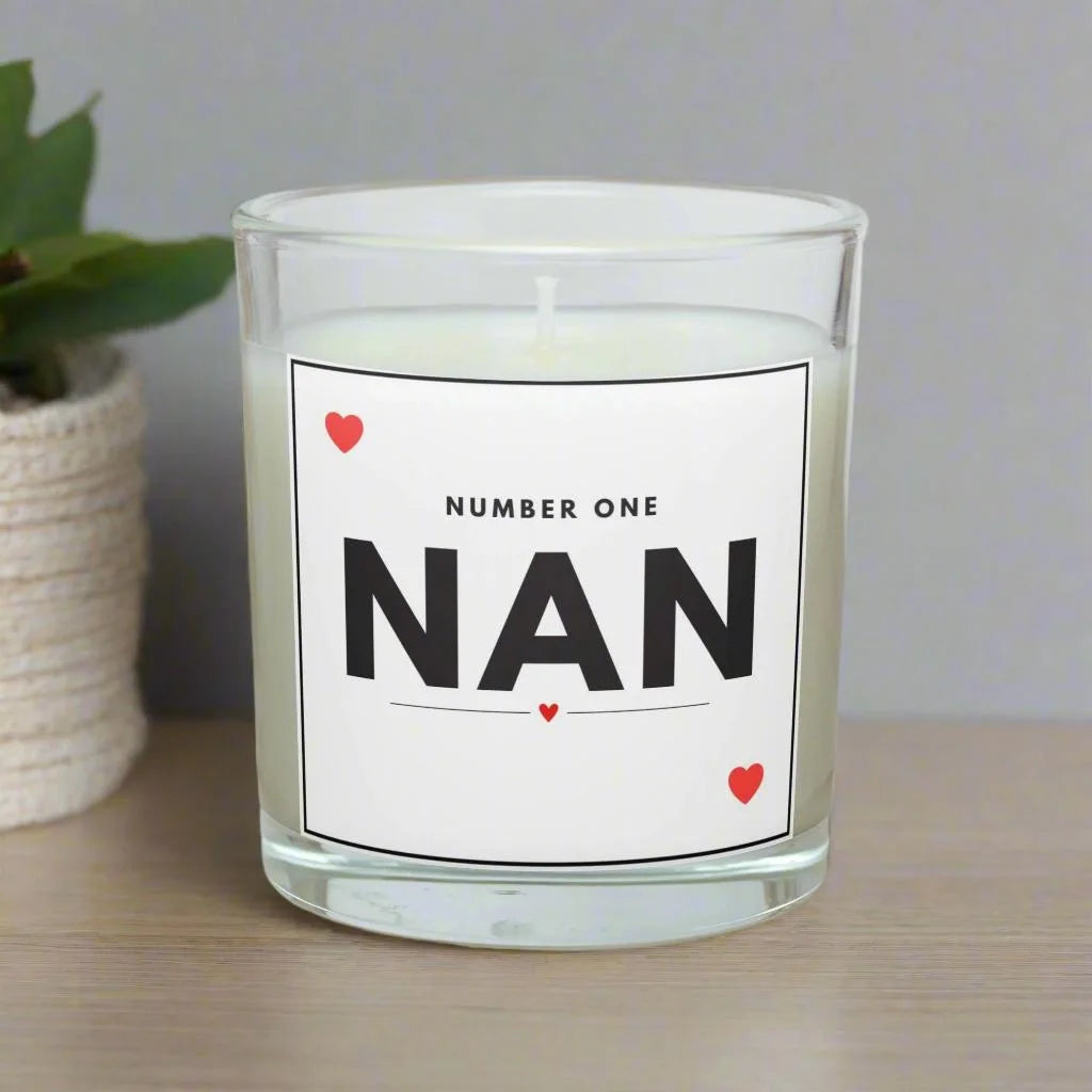 Personalised Number One Nan Candle MKTrends Co