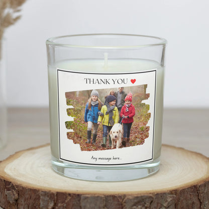 Photo Thank You Message Gift | Personalised Thank You Candle MKTrends Co