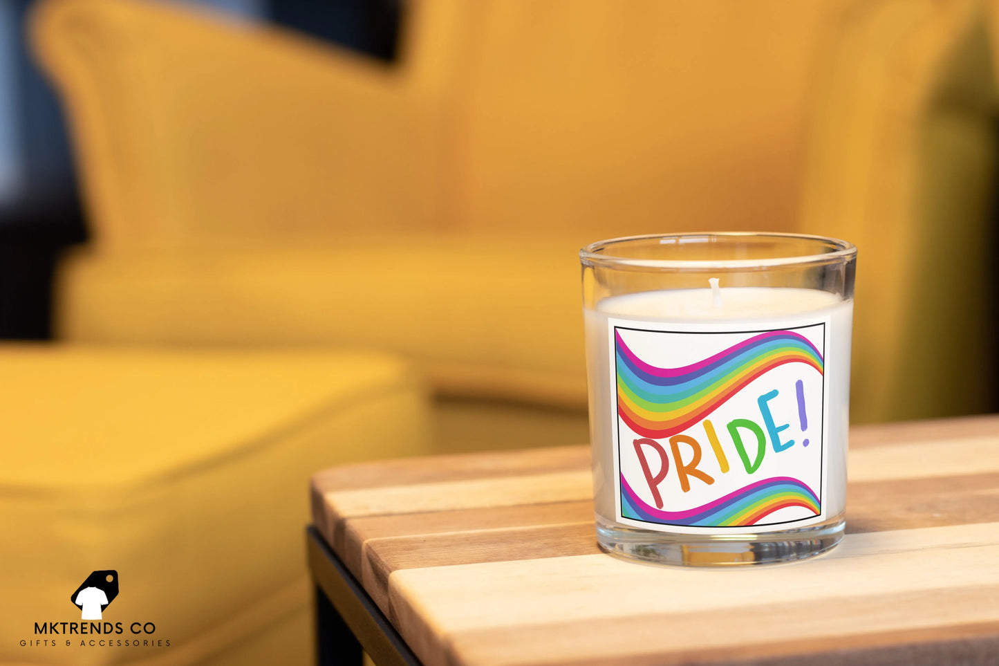 Pride Personalised Candle | LGBTQ Gifts | Gay Pride Gift MKTrends Co