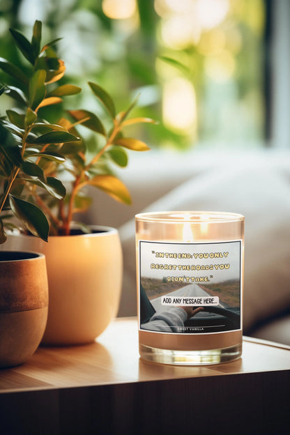 Road’s You Didn’t Take Personalised Candle | Vanlife Decor MKTrends Co