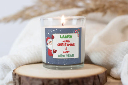 Santa Message Christmas Candle | Personalised Candle MKTrends Co