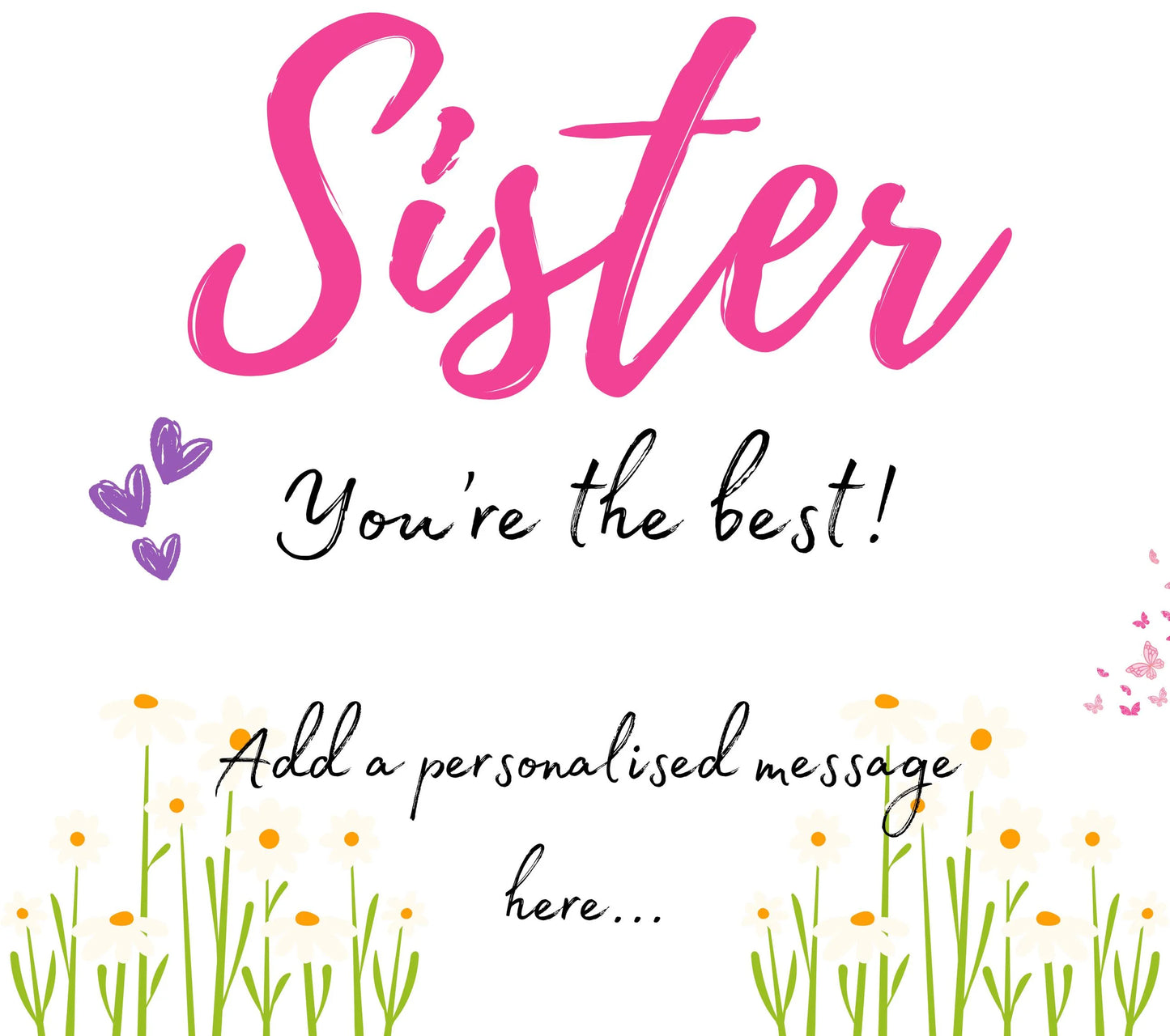 Sister You're the Best Personalised Candle | Best Sister Gift MKTrends Co