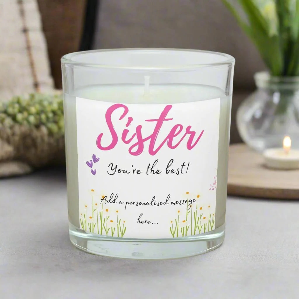 Sister You're the Best Personalised Candle | Best Sister Gift MKTrends Co