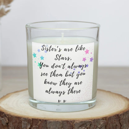 Sisters Are Like Stars Personalised Candle | Gift for Sister MKTrends Co