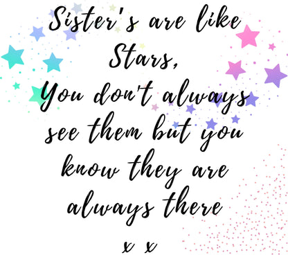 Sisters Are Like Stars Personalised Candle | Gift for Sister MKTrends Co