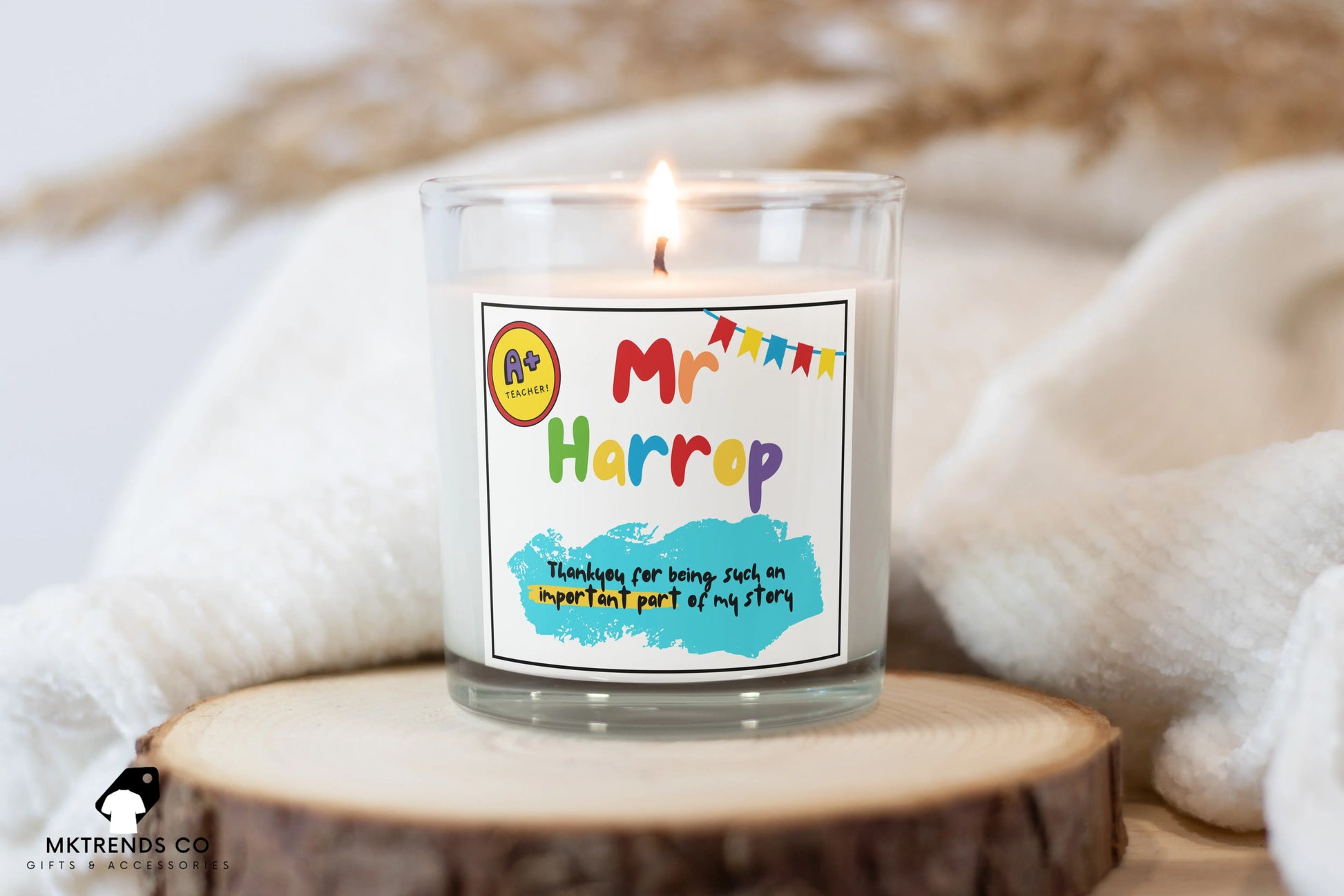 Teacher Important Part of my Story Personalised Candle | Gift for Teacher MKTrends Co