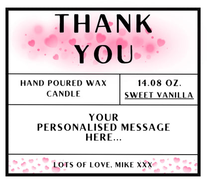 Thank You Candle for Her | Personalised Gift MKTrends Co