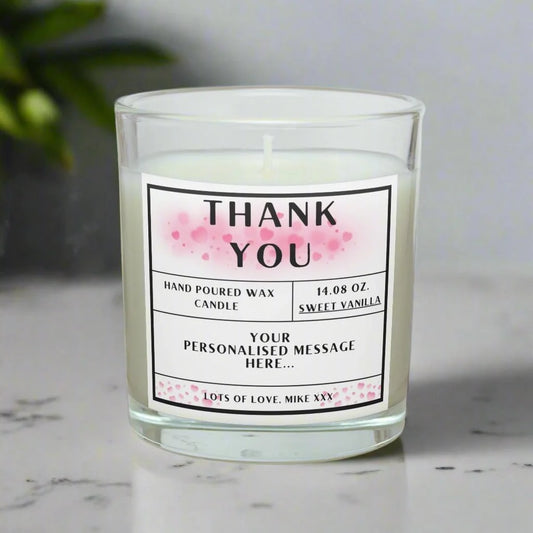 Thank You Candle for Her | Personalised Gift MKTrends Co