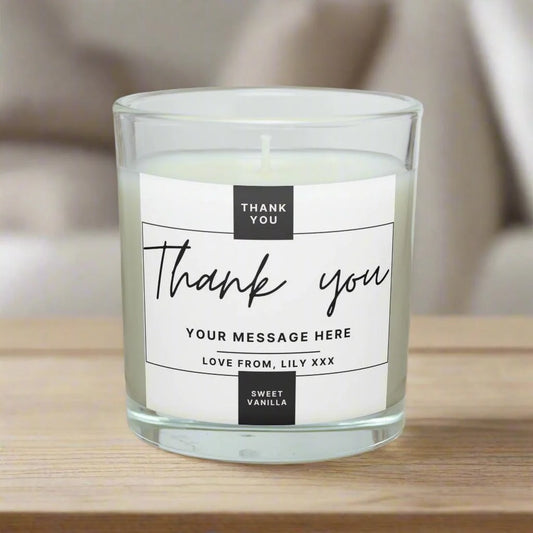 Thank You Gift | Personalised Candle MKTrends Co