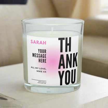 Thank You Gift for Her | Personalised Candle MKTrends Co