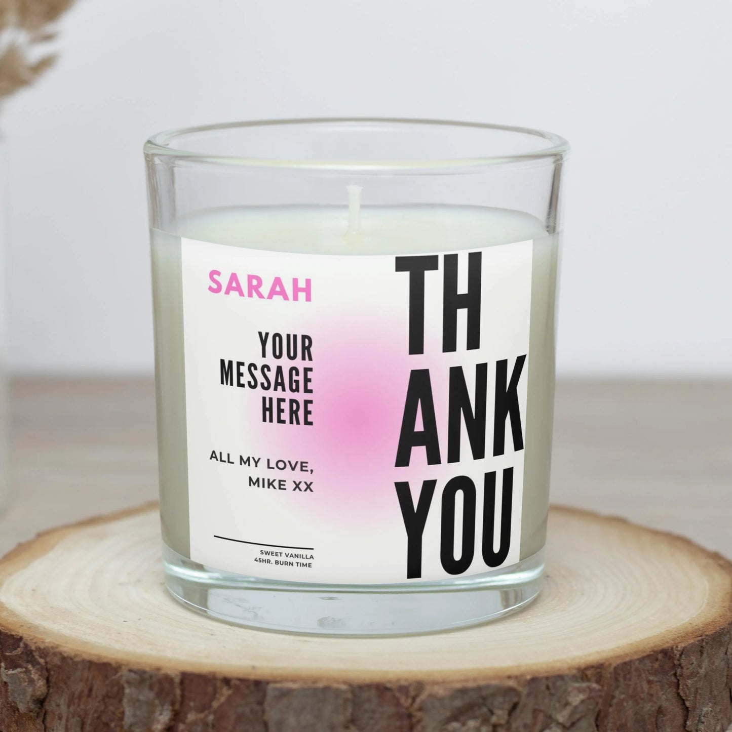 Thank You Gift for Her | Personalised Candle MKTrends Co