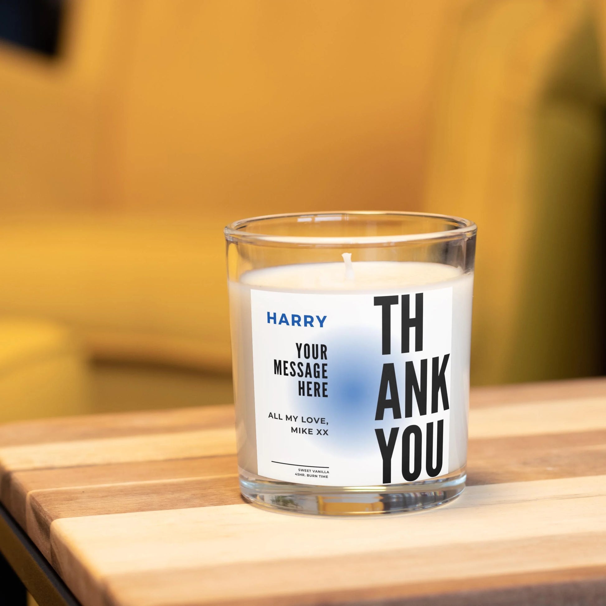 Thank You Gift for Him | Personalised Candle MKTrends Co