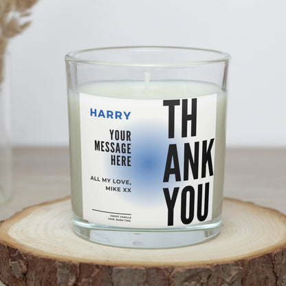 Thank You Gift for Him | Personalised Candle MKTrends Co