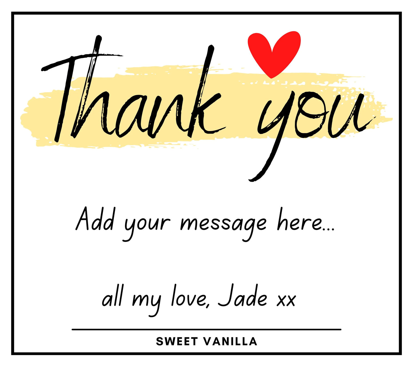 Thank You Personalised Candle | Thank You Gift MKTrends Co