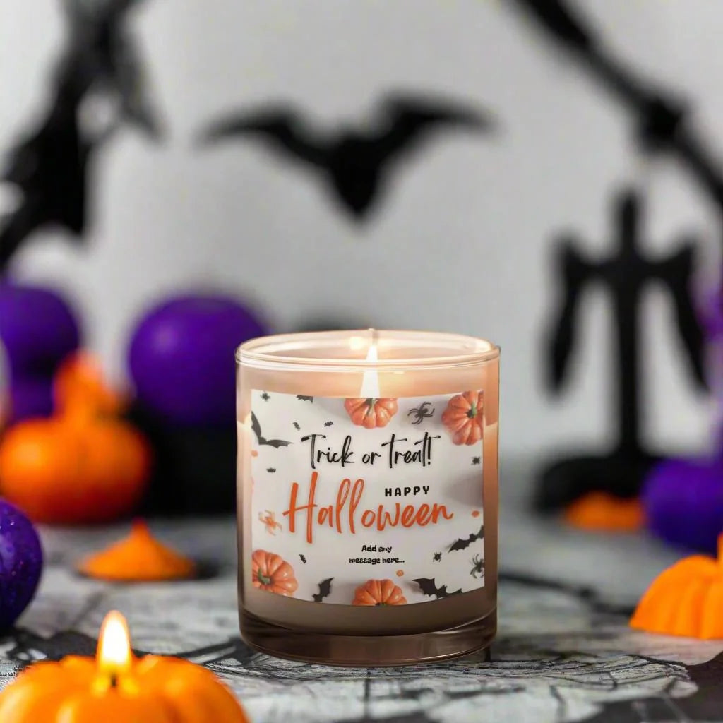 Trick or Treat Halloween Personalised Candle | Halloween Decor MKTrends Co