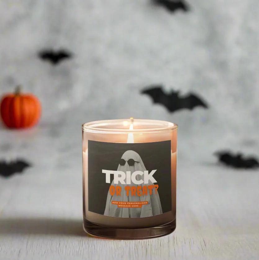 Trick or Treat Message Candle | Halloween MKTrends Co