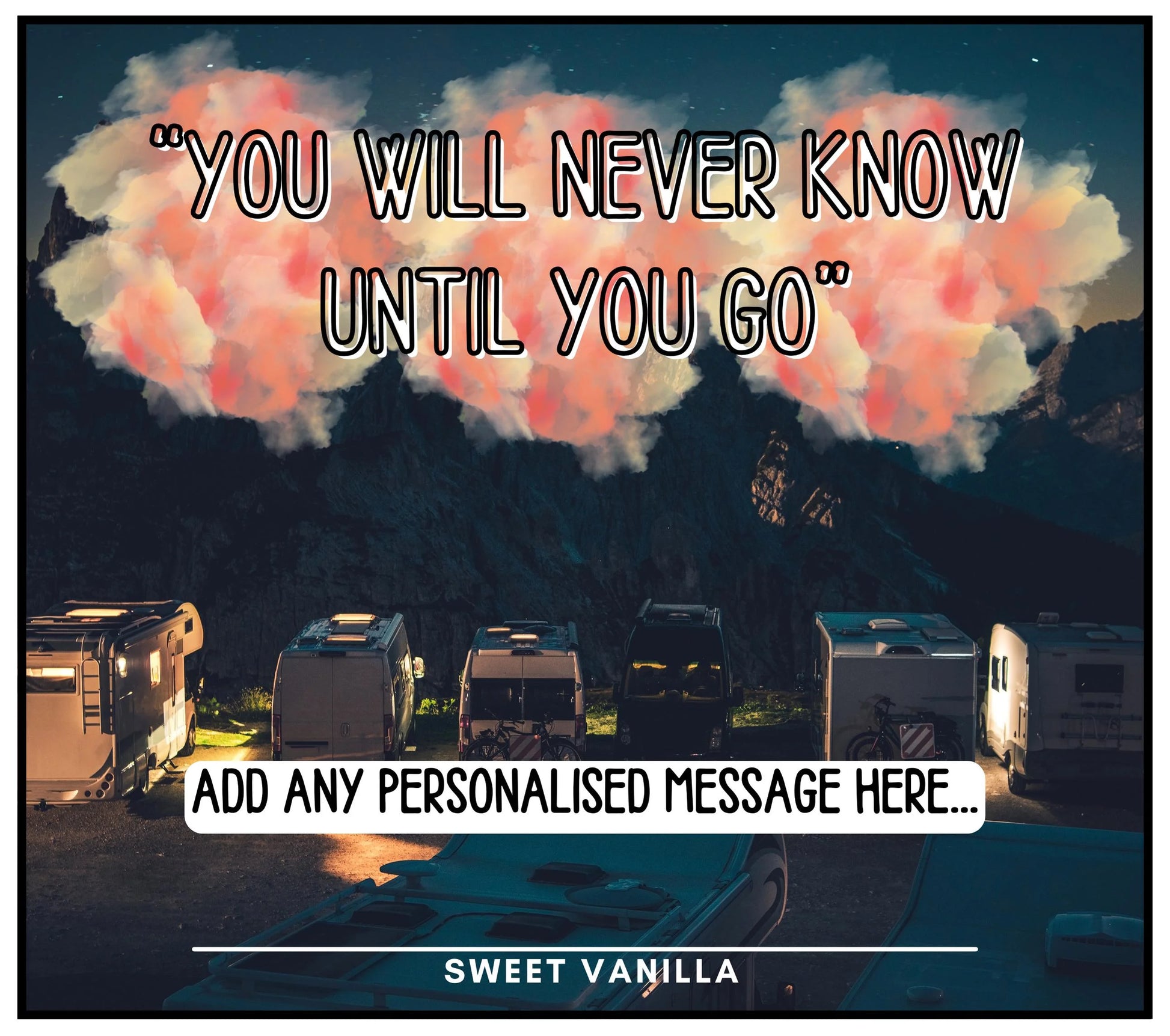 Until You Go Motorhome Personalised Candle | Vanlife Gift MKTrends Co