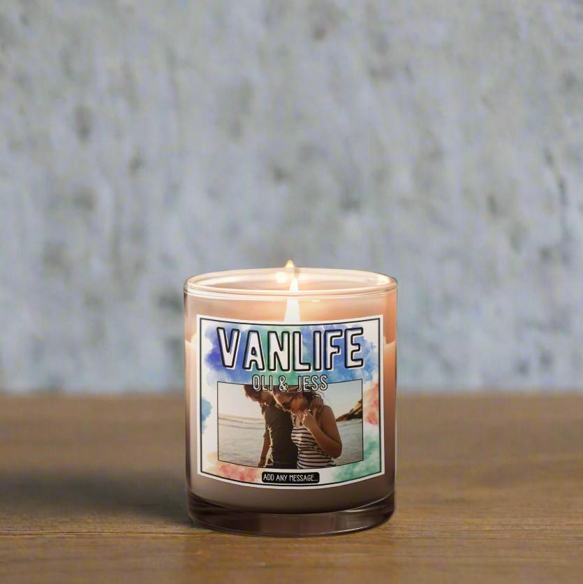 Vanlife Photo Personalised Candle | Vanlife Decor MKTrends Co