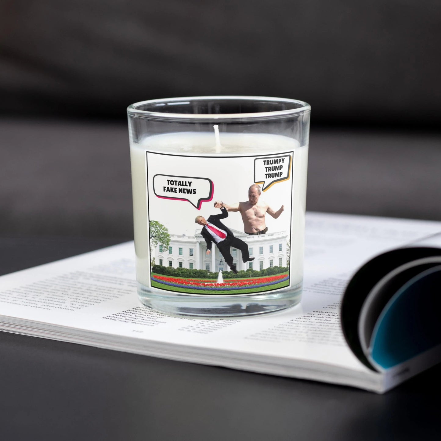 Vladimir Putin - Donald Trump Funny Personalised Candle | Russia USA Novelty MKTrends Co