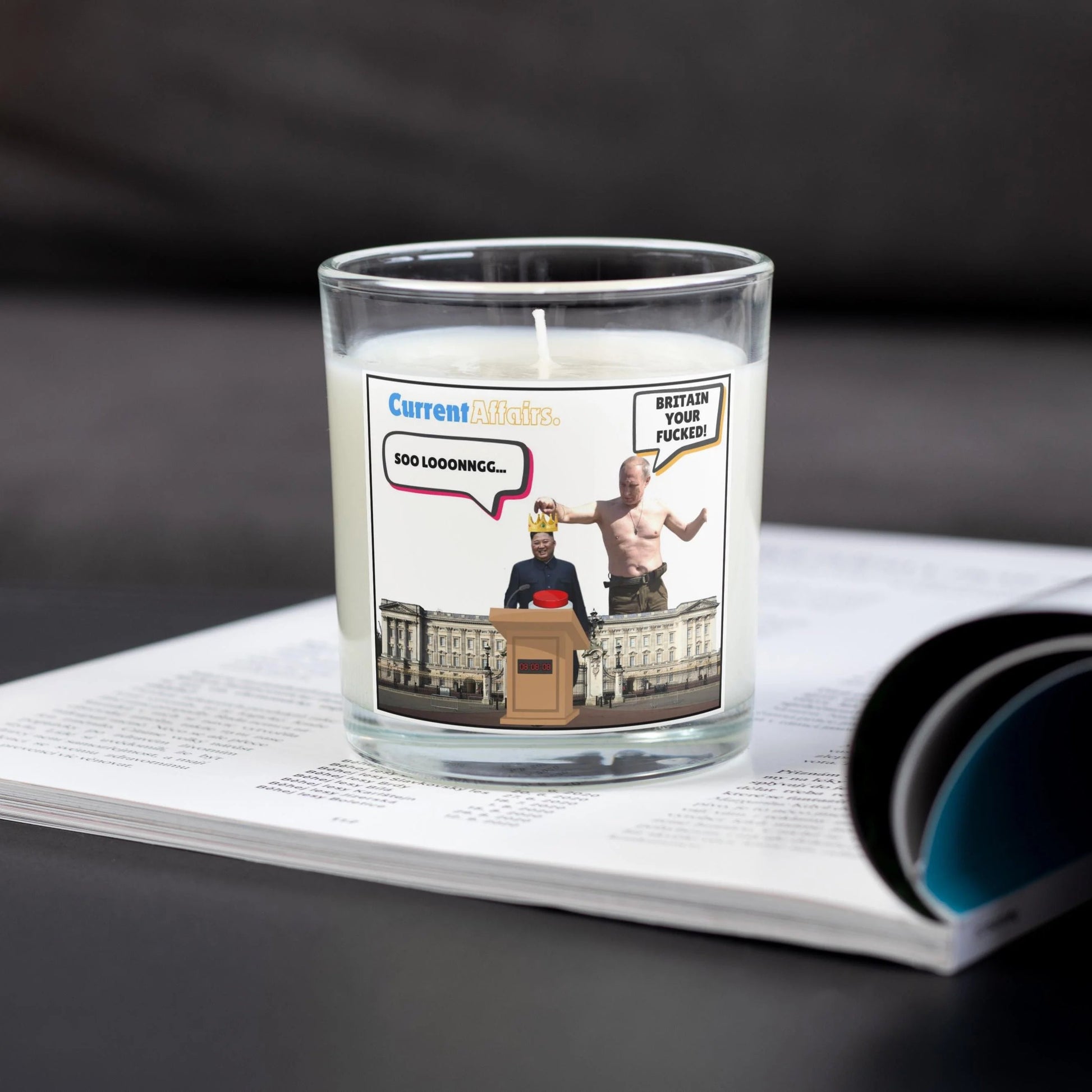 Vladimir Putin - Kim Jong Un Funny Personalised Candle MKTrends Co