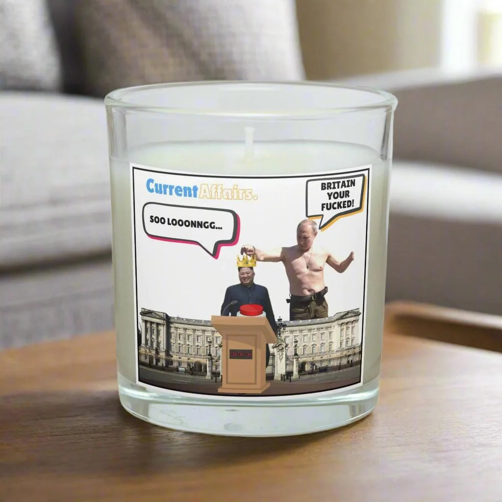 Vladimir Putin - Kim Jong Un Funny Personalised Candle MKTrends Co