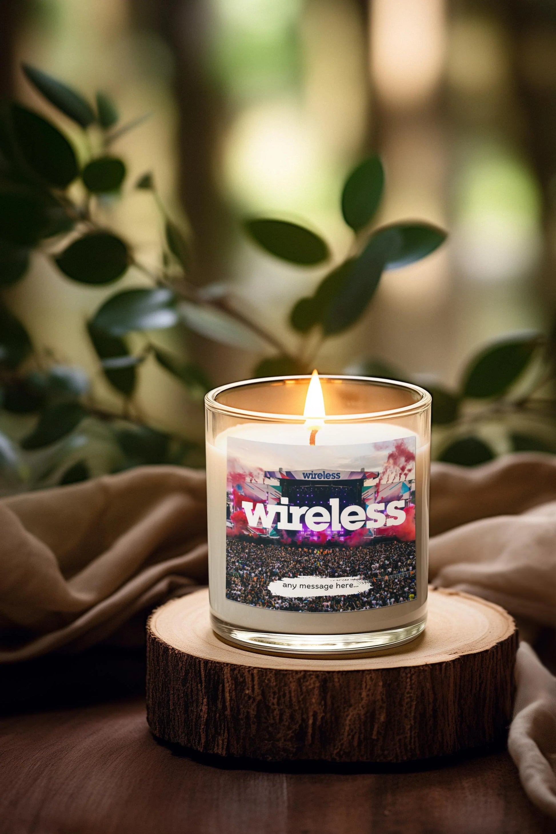 Wireless Festival Personalised Candle MKTrends Co