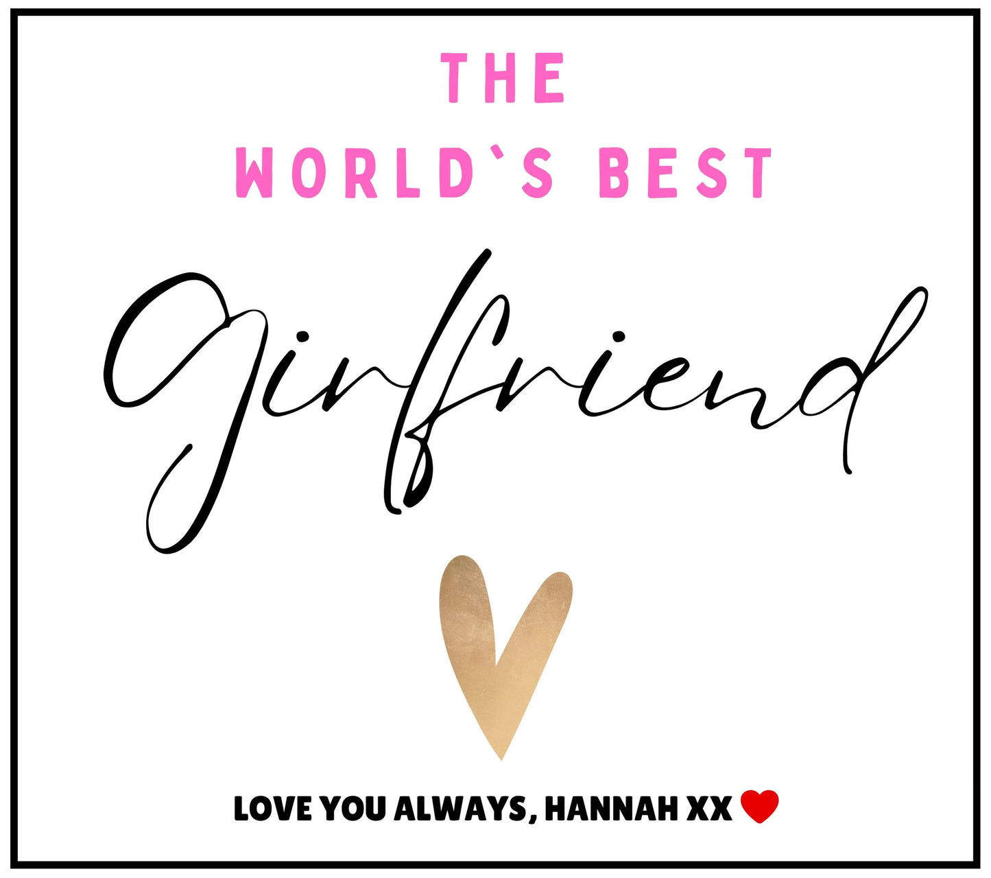 World's Best Girlfriend Personalised Candle | Best Girlfriend Gift MKTrends Co