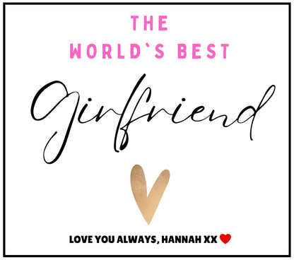 World's Best Girlfriend Personalised Candle | Best Girlfriend Gift MKTrends Co