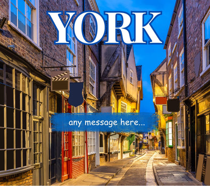 York personalised candle MKTrends Co