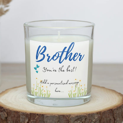 You're The Best Brother Personalised Candle | Best Brother Gift MKTrends Co