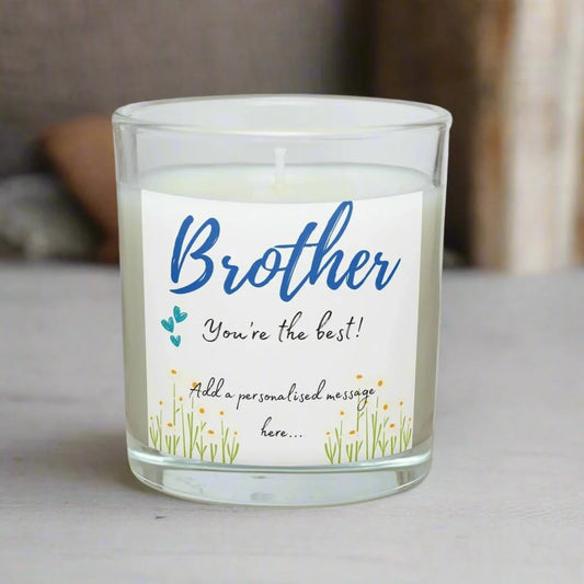 You're The Best Brother Personalised Candle | Best Brother Gift MKTrends Co