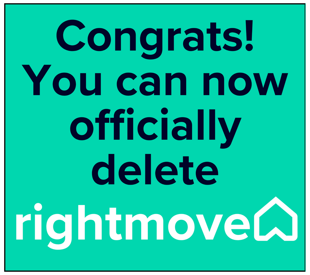 Congrats you can now officially delete Rightmove candle label design