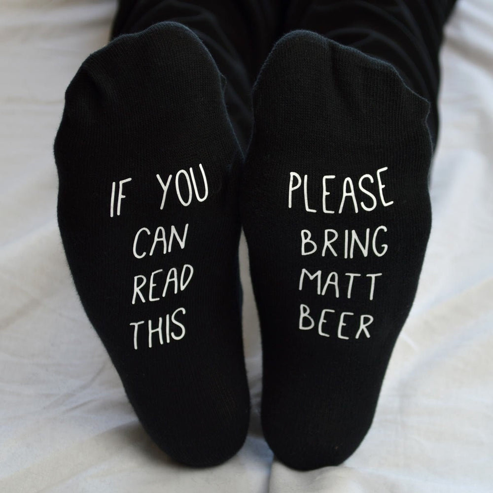 Personalised Any Message Socks, Socks Gift, Birthday Gift, Gifts For Her, Gifts For Him, Any Text, Any Message, Funny Gifts, Novelty Gifts Etsy