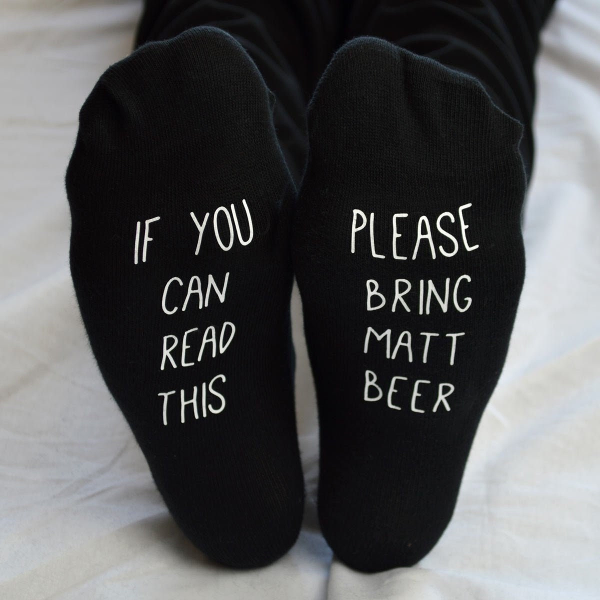 Personalised Any Message Socks, Socks Gift, Birthday Gift, Gifts For Her, Gifts For Him, Any Text, Any Message, Funny Gifts, Novelty Gifts Etsy